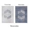 World Rug Gallery Transitional Bohemian Weather Resistant Indoor/Outdoor Runner Rug 2' x 7' Blue 4029BLUE2X7 - alternate 4